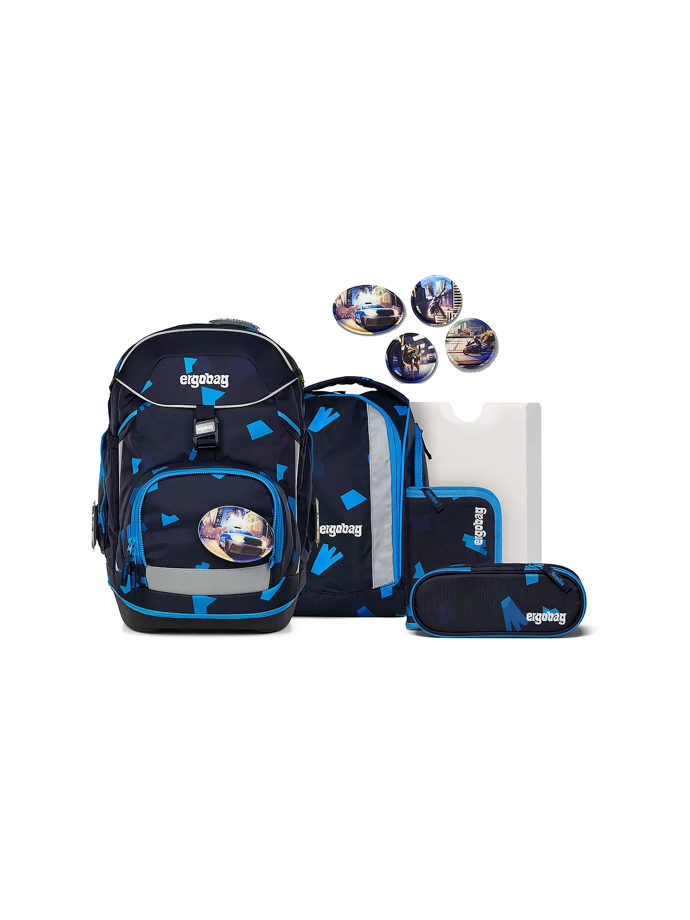 ERGOBAG | Schultasche Set 6tlg Pack Verfolgungsjagd | 
